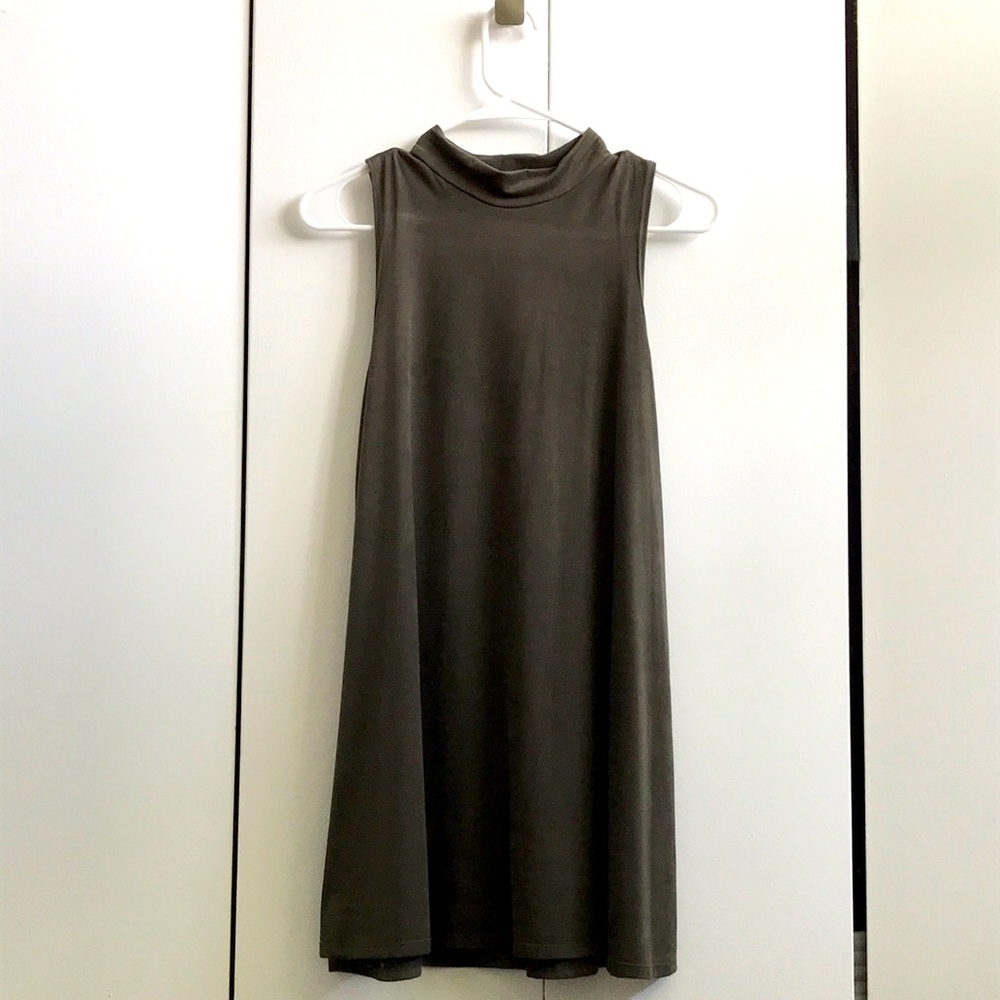 Green Suede-Like Dress